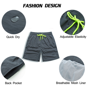 Pantalones Cortos Deportivos para Hombre de Alta Calidad con Logotipo Personalizado, Ecológicos, de Mezcla de Poliéster y Algodón, Transpirables, de Secado Rápido y Resistentes al Viento - Product Image 2