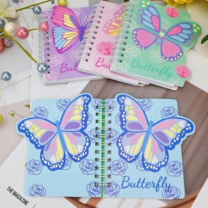 Mini carnet mignon à spirale avec papillon, carnet de poche, bloc-notes, pages lignées, journal, bloc-notes de 4 couleurs - Product Image 6