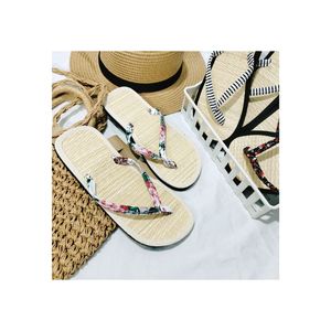 รองเท้าแตะชายหาดหญ้าทะเลธรรมชาติมีกลิ่นหอมใส่สบายสำหรับบ้านและโรงแรมสไตล์2024 - Product Image 1