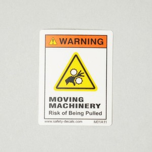 Etiqueta Adhesiva de Advertencia de Seguridad Mecánica para Equipos Activos, Manos, Ropa y Herramientas, Zonas de Riesgo, Resistente a Arañazos y al Agua - Product Image 5