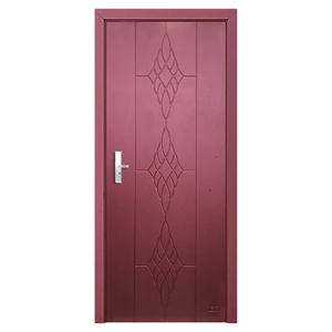 ประตู PVC แบบทึบ MDF สำหรับบ้านสำนักงานไม้วีเนียร์พร้อมล็อคภายในเฟอร์นิเจอร์รักษาความปลอดภัยสำหรับภายนอกอพาร์ทเมนต์ - Product Image 1