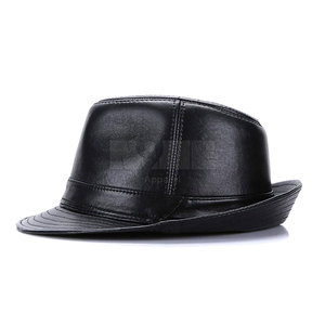 Sombreros de cuero de alta calidad Sombreros de cuero para hombres superventas Sombreros de cuero de color personalizados para la venta en línea - Product Image 5