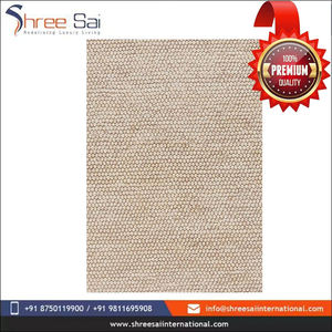 Tapis Ravi en laine viscose coton blanc naturel | Tapis doux et durable tissé à la main | Tapis de sol élégant fait main pour la décoration de la maison - Product Image 2