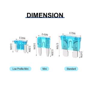 Kit de 180 Fusibles de Aleación para Automóviles con Indicador de CC, Repuesto con Baja Capacidad de Ruptura, Tamaños Estándar y Mini, Herramienta Extractora - Product Image 3