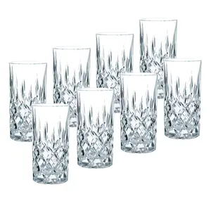 Ensemble de 8 verres à longdrink classiques en cristal Nachtmann Noblesse pour cocktails - Product Image 1