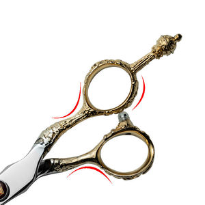 ร้อนขายมือซ้ายกรรไกรขากรรไกรความแม่นยําญี่ปุ่นProfessional 440C Doubleตัดผมตัดผมกรรไกร - Product Image 5