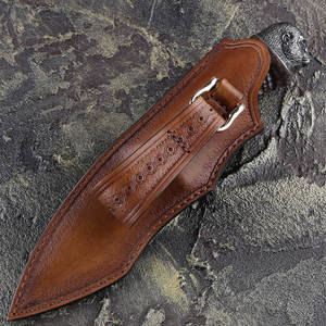 Cuchillo de Supervivencia de Acero de Damasco Hecho a Mano de Calidad, Cuchillo de Caza y Campismo para Actividades al Aire Libre, Exclusivo Cuchillo de Supervivencia de Acero de Damasco - Product Image 4