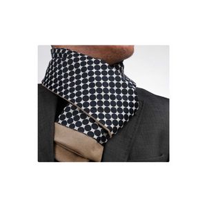 Navy Blue Polka Dot Double Sided Scarf - Product Image 1