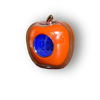 Pour le produit en céramique électrique d'horloge de table numérique parlante en forme de pomme