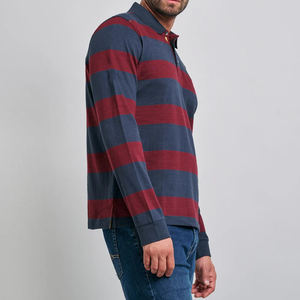 Nouveau design de polo en coton à manches longues pour hommes hiver automne pour des vêtements décontractés en équipe pour l'extérieur polo à manches longues chemises pour hommes - Product Image 3