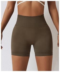 Shorts de yoga sans couture pour soulever les hanches, pantalons de sport respirants, taille haute, abdominaux, shorts de course à pied, shorts de fitness - Product Image 3