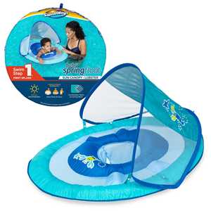 Ready to Ship SwimWays Infant Spring Float <b>Sun</b> <b>Canopy</b> Original Inflatable Swimming Ring High Grade 2-Year Warranty US Origin - Product Image 1