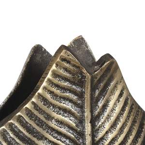 Jarrón de plumas de Metal con acabado antiguo minimalista de lujo maceta de aluminio decorativa para el hogar Real Venta Directa - Product Image 2