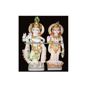 <b>Religious</b> Marble <b>Statues</b> Radha Krishna - Product Image 1