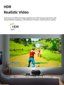 Chính hãng Android Full HD 1920x1080P 4K LED chiếu U001 điện tự động tập trung chuyên nghiệp rạp chiếu phim gia đình Máy chiếu Video rạp hát - Product Image 3