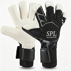 Gants de gardien de but en cuir respirant, vente chaude, protection pour les joueurs de football actifs en plein air - Product Image 1