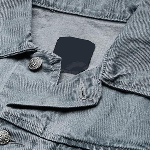 แจ็กเก็ตยีนส์มีแขนขนแกะสำหรับผู้ชาย, แจ็กเก็ตมีฮู้ดแบบคลาสสิกเสื้อทรัคเก็ตยีนส์สุดอินเทรนด์ - Product Image 4