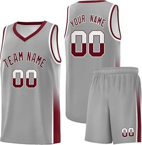 Conjunto de camisetas de baloncesto divertidas personalizadas, fabricante ODM, colorido, personalizado, nombre del equipo, número, ropa de baloncesto cómoda - Product Image 1