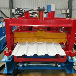 NEW Type 800 Glazed Tile Automatic Roof Tile Making Automatic Cold Steel Roof Roll Forming Machine