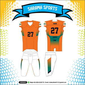 Uniformes de Football européens et américains, design sur mesure avec patch brodé pour numéro de nom, patch blanc et noir - Product Image 4