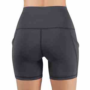 Pantalones cortos de compresión de cintura alta de alta calidad para mujer para entrenamiento Fitness Sports & Yoga-Pantalones cortos de yoga deportivos con control de barriga para primavera - Product Image 3