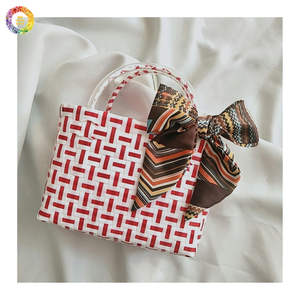 Premium Plastic Woven <b>Handbag</b> Strong Lightweight Design for Market Picnic and <b>Travel</b> - Product Image 1