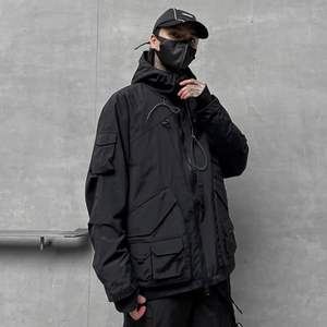 Veste matelassée décontractée avec logo personnalisé pour homme, épaisse et chaude, vêtements d'extérieur, col montant, fermeture éclair, veste coupe-vent pour la saison d'automne - Product Image 4