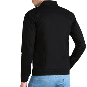 Vestes pour hommes en toile d'automne avec fermetures à boutons avec logo personnalisé et style décontracté pour les vêtements d'extérieur d'automne et le design de mode à la mode - Product Image 2