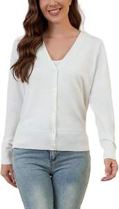 Suéteres de Mujer de Acrílico de Punto Personalizados de Primera Calidad con Botones Delanteros - Product Image 3