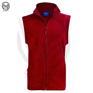 Custom Logo Embroidery and Warm Winter Polar Fleece Waistcoat <b>For</b> Unisex Wholesale Sleeveless <b>for</b> Outdoor <b>Clothing</b>. - Product Image 5