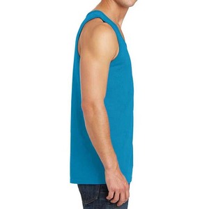 OEM Personnalisé Hommes High Street Style Débardeurs Respirant Coton Grande Taille Musculation Ras Du Cou Sans Manches Hommes Débardeurs - Product Image 6