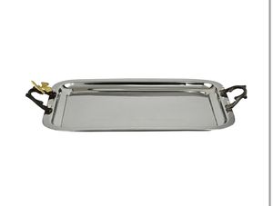 Bandeja DE SERVICIO DE ALUMINIO hecha en la India Bandeja de servicio a base de aluminio hecha en la India Bandeja de servicio hecha a mano - Product Image 4