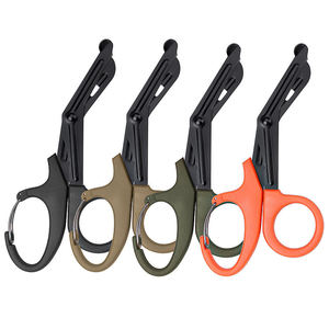 กรรไกรอเนกประสงค์สแตนเลสด้ามจับพลาสติกแหล่งพลังงานด้วยมือสำหรับพยาบาลและการตัดผ้าพันแผล - Product Image 4