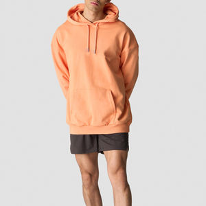 Sweat-shirt pull coupe surdimensionnée pour femme Sweat à capuche tendance en coton biologique avec cordons réglables propriétés anti-rides - Product Image 4