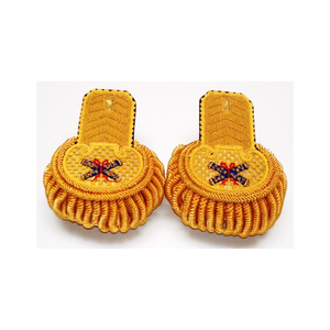Épaulettes cérémonielles professionnelles souples à enfiler personnalisées 2025, faible MOQ, en promotion, pour uniformes de garde avec franges - Product Image 2