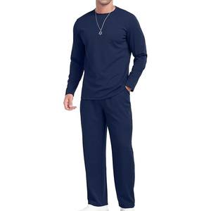 Survêtement pour homme 2 pièces polaire survêtement tenue survêtement décontracté ensemble jogger costume vêtements de sport en plein air - Product Image 2