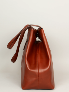 Bolso Tote de Moda de Cuero Genuino Marrón Claro para Mujer, Bolso de Hombro Grande con Dos Cremalleras, Bolso de Mano Informal para Viajes, Trabajo y Uso Diario - Product Image 4