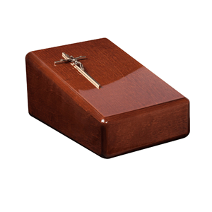 Urne en bois de Style américain OEM spécial mémorable du christianisme avec couvercle Nouvelle arrivée du Vietnam pour les fournitures funéraires - Product Image 1