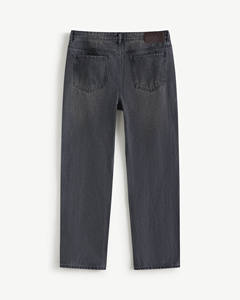 กางเกงยีนส์ขาตรง3D ทางการสำหรับผู้ชาย, กางเกงผ้าฝ้ายเอวปานกลางเอวปานกลางระบายอากาศได้ดีสวมใส่ประจำฤดูใบไม้ร่วง - Product Image 2