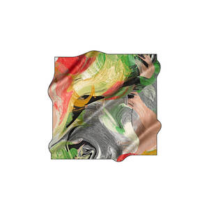 Floral Cotton <b>Square</b> <b>Scarf</b> Summer Handkerchief - Product Image 1