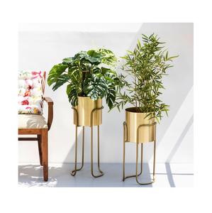 Jardinière moderne industrielle chic en aluminium enduit de poudre Design ovale décoratif pour intérieur/extérieur Salon Bureau Jardin - Product Image 5