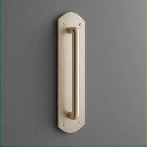 BaronGrip Poignée d'entrée Regal Edge Poignée de porte en laiton de qualité supérieure pour portes intérieures et extérieures Quincaillerie de tirage de designer de luxe - Product Image 6