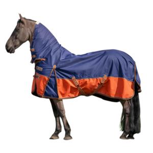 Vente en gros 1200D Tapis de cheval imperméables Tailles/couleurs personnalisées Garnitures réfléchissantes Doublure en nylon Tapis de cheval d'hiver OEM accepté quantité minimale de commande 50pcs - Product Image 2