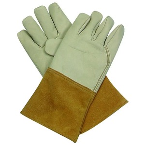Gants de travail de sécurité de soudage résistants à la chaleur Gants de soudage en cuir fendu Gants de sécurité industrielle en cuir - Product Image 6
