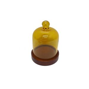 Support noir en bois naturel et métal de forme ronde en métal fer à un niveau support à gâteau plateau de service de table pour restaurants - Product Image 4