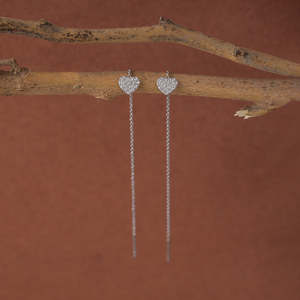 Pendientes de Plata de Ley 925 de Primera Calidad con Diseño Sui Dhaga, Compre Joyería de Cristal - Product Image 2