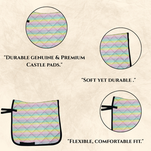 Almohadilla de sillín de doma de último diseño en color arcoíris - Product Image 4