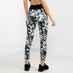 Mallas de compresión XL de cantidad a granel para mujer, pantalones de cintura media de Spandex sólido con etiqueta privada personalizada a la venta. - Product Image 2