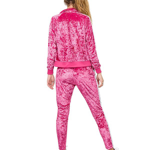 Ensemble de survêtement deux pièces pour femme, sur mesure, antibactérien, polyester/coton, dernier design, tendance pour l'hiver, nouvelle arrivée, vente chaude - Product Image 5