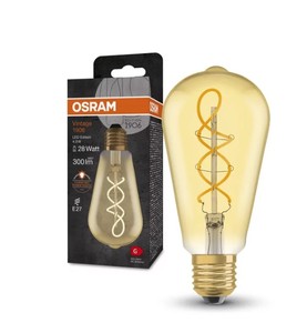 Bombilla LED Espiral de Cristal Osram E27 4W 2000K Vintage 1906 (Osram 091292) - Product Image 2